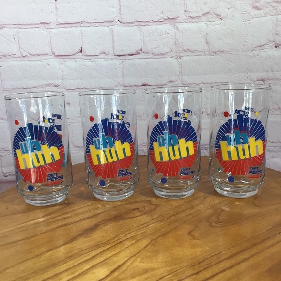 Pepsi Other - Vintage Diet Pepsi Uh Huh You Got the Right One Baby Drinking Glasses - …